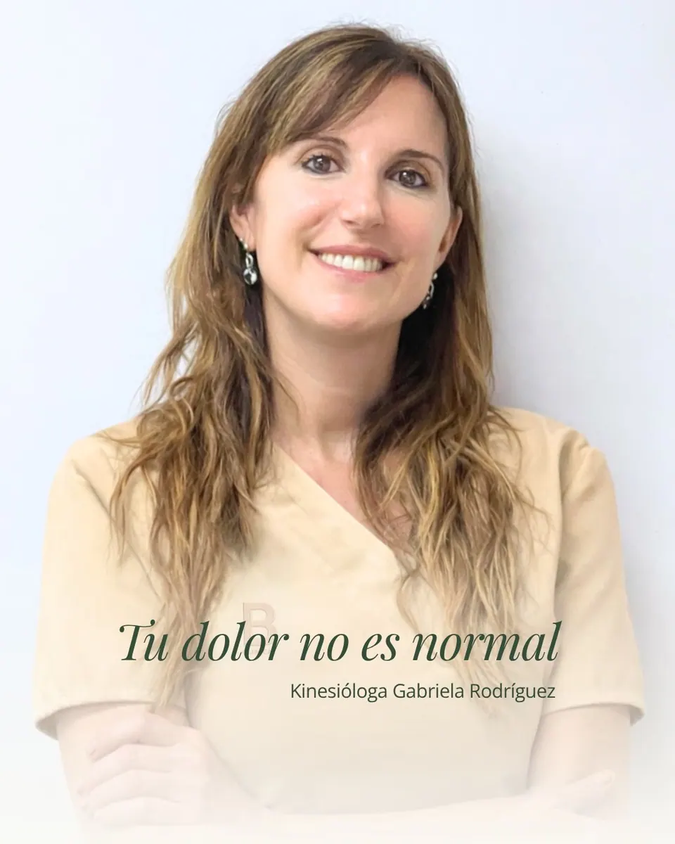 Gabriela Rodríguez en una publicación de B-Clinical sobre dolor de espalda